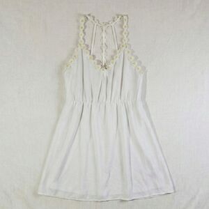 White Sun Dress with Daisy Accents